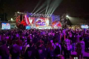Actuación de la murga teldense Los Nietos de SaryManchez en la segunda fase del concurso carnavalero de la capital grancanaria/FJS Fotografía y TA.